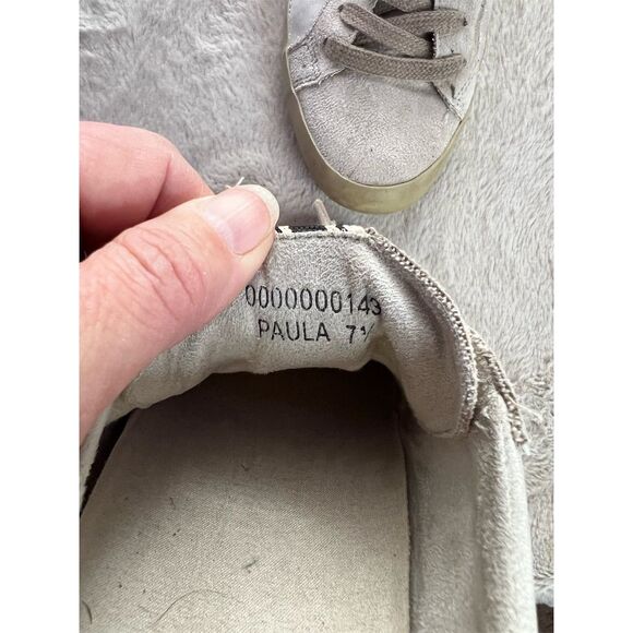 Shu Shop Women's Gray Suede Sneakers Size 7.5 Casual Lace Up - Picture 6 of 9